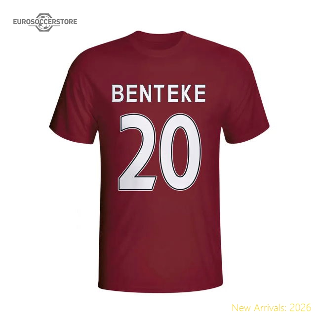Christian Benteke Aston Villa Hero T-shirt (maroon)-Football Jersey Hub
