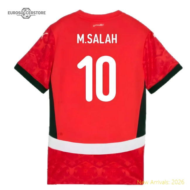 2024-2025 Egypt Home Shirt (Womens) (M.Salah 10)-Football Jersey Hub