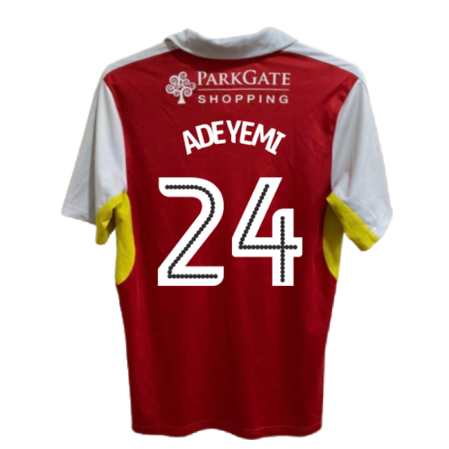 Rotherham 2016-17 Home Shirt ((Good) XL) (Adeyemi 24)-Football Jersey Hub