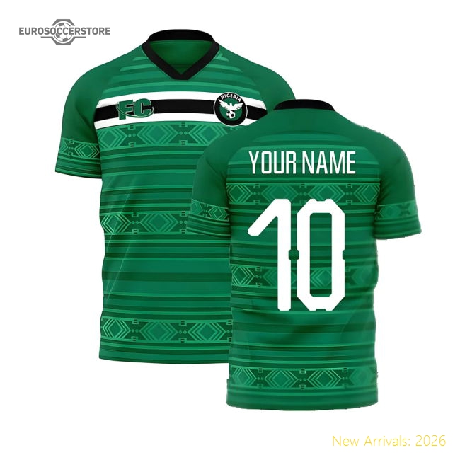 Nigeria 2020-2021 Home Concept Kit (Fans Culture) (Your Name)-Football Jersey Hub