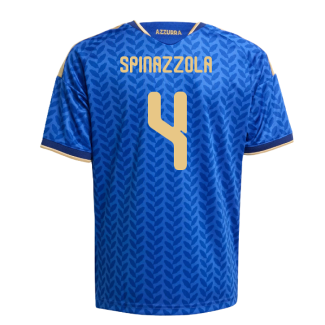 2026-2027 Italy Home Shirt (Kids) (Spinazzola 4)-Football Jersey Hub