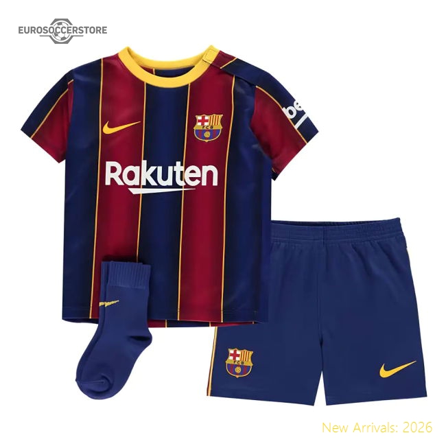 2020-2021 Barcelona Infants Home Kit (Your Name)-Football Jersey Hub
