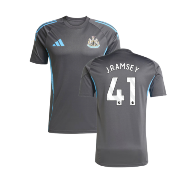 2025-2026 Newcastle Training Shirt (Grey) (J.Ramsey 41)-Football Jersey Hub