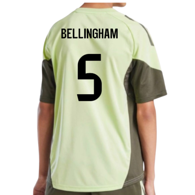 2025-2026 Real Madrid Training Jersey (Almost Lime) - Kids (Bellingham 5)-Football Jersey Hub