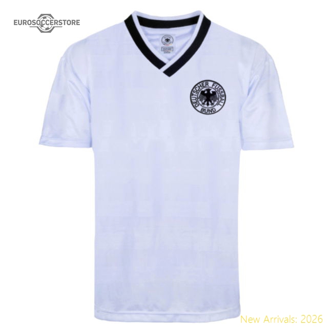 West Germany 1984 Retro Home Shirt-Football Jersey Hub