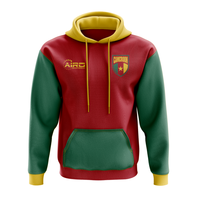 Cameroon Concept Country Football Hoody (Red)-Football Jersey Hub
