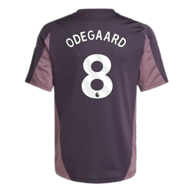 2024-2025 Arsenal Training Jersey (Aurora Black) - Kids (Odegaard 8)-Football Jersey Hub