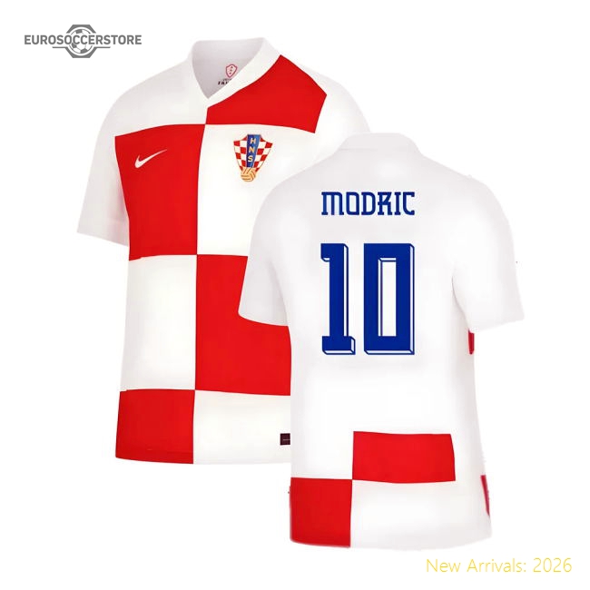 2024-2025 Croatia Home Shirt (Modric 10)-Football Jersey Hub