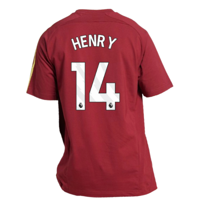 2025-2026 Arsenal UBP Tee (Noble Maroon) (Henry 14)-Football Jersey Hub