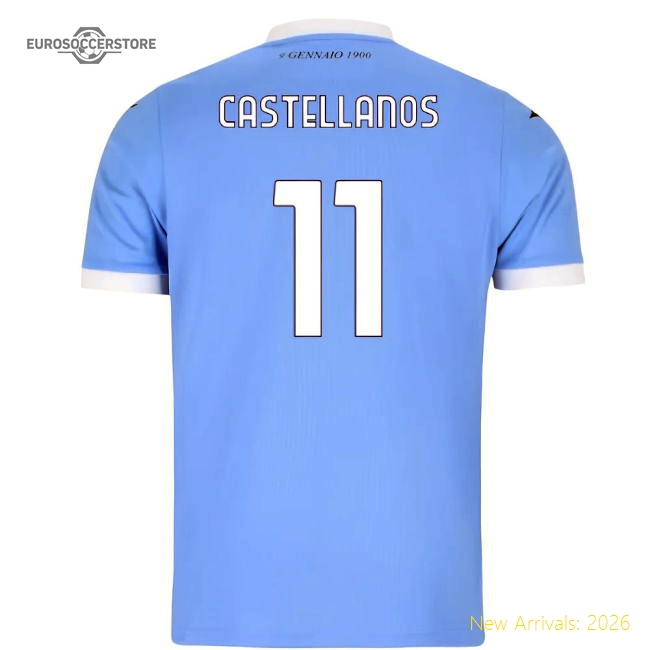 2025-2026 Lazio Home Shirt (Castellanos 11)-Football Jersey Hub