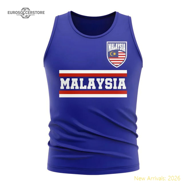 Malaysia Core Football Country Sleeveless Tee (Royal)-Football Jersey Hub