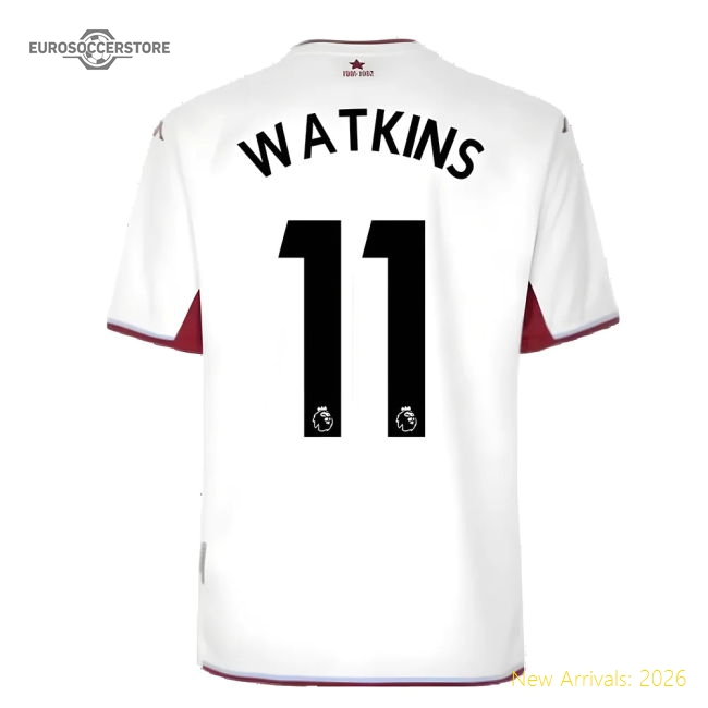 2021-2022 Aston Villa Away Shirt (WATKINS 11)-Football Jersey Hub