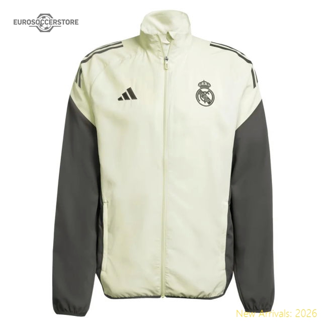 2025-2026 Real Madrid Presentation Jacket (Utility Grey)-Football Jersey Hub