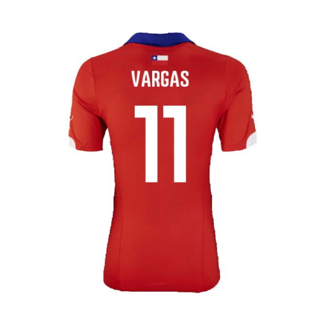 Chile 2014-15 Home Shirt ((Excellent) XL) (Vargas 11)-Football Jersey Hub