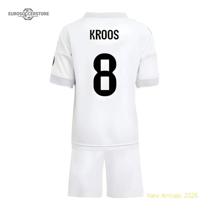 2025-2026 Real Madrid Home Mini Kit (Kroos 8)-Football Jersey Hub