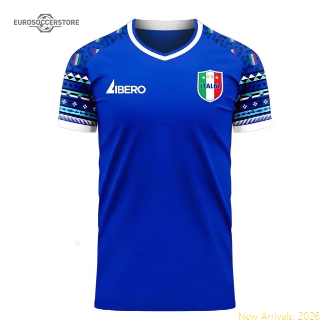 Italy 2025-2026 Home Concept Football Kit (Libero)-Football Jersey Hub