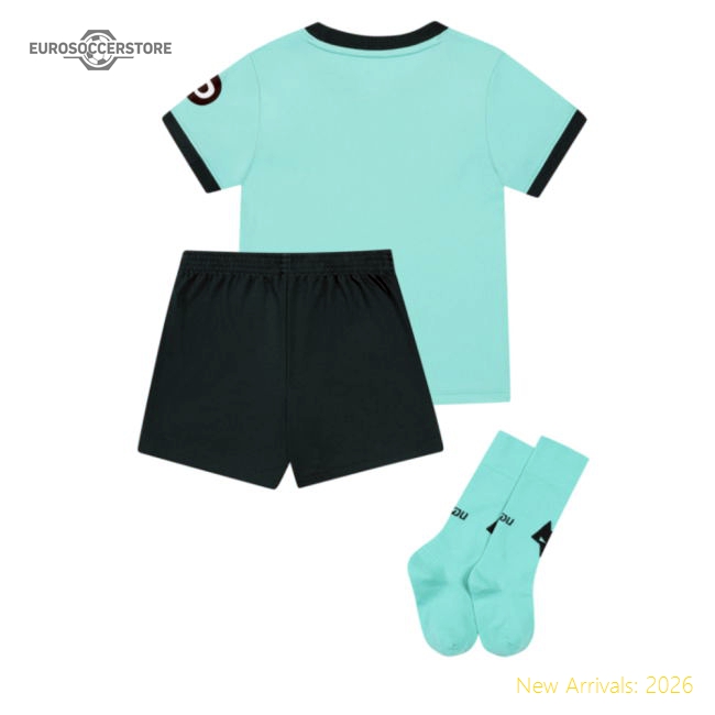 2025-2026 Wolves Away Baby Kit-Football Jersey Hub