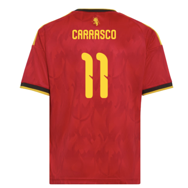 2026-2027 Belgium Home Shirt (Kids) (Carrasco 11)-Football Jersey Hub