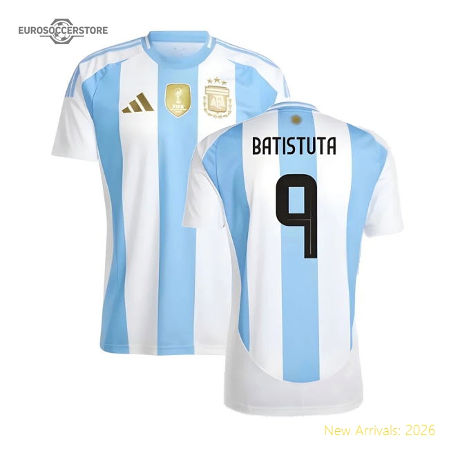 2024-2025 Argentina Home Shirt (BATISTUTA 9)-Football Jersey Hub