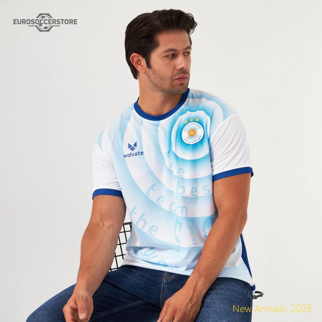 Argentina Legacy Football Jersey (Wolvate) Adult Short Sleeve-Football Jersey Hub