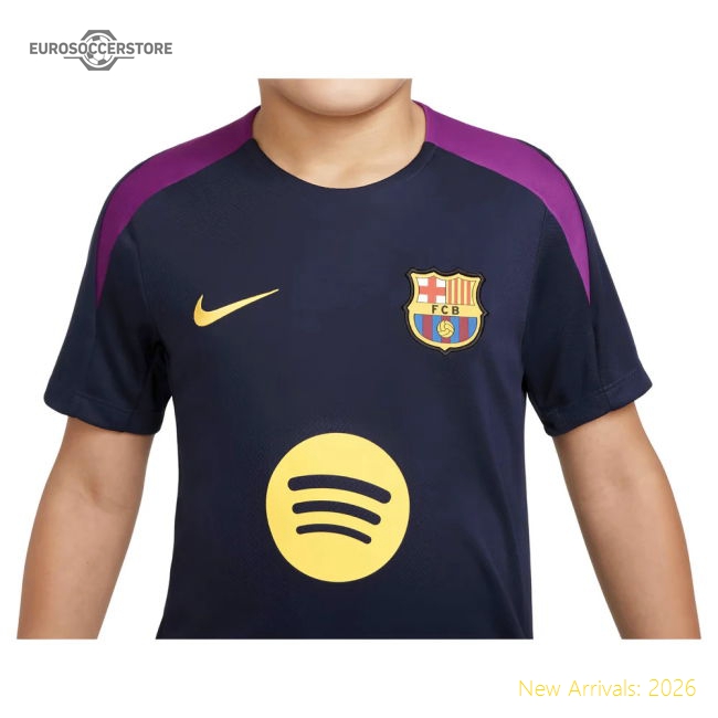 2025-2026 Barcelona Strike Training Shirt (Purple) - Kids-Football Jersey Hub