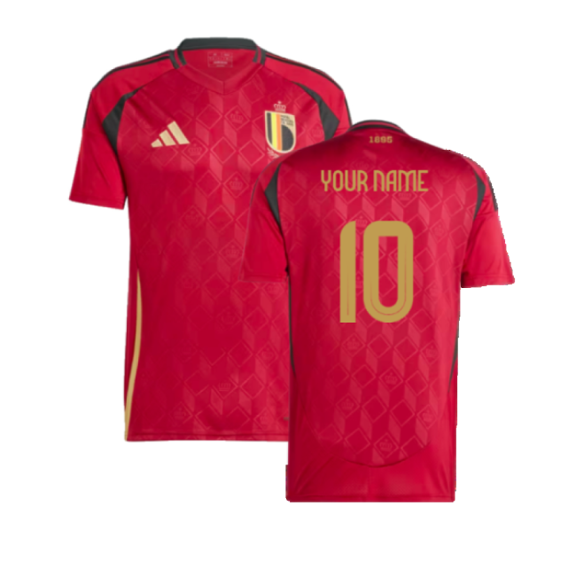 2024-2025 Belgium Home Shirt (Your Name)-Football Jersey Hub