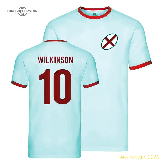England Rugby Ringer T-shirt (Jonny Wilkinson 10)-Football Jersey Hub