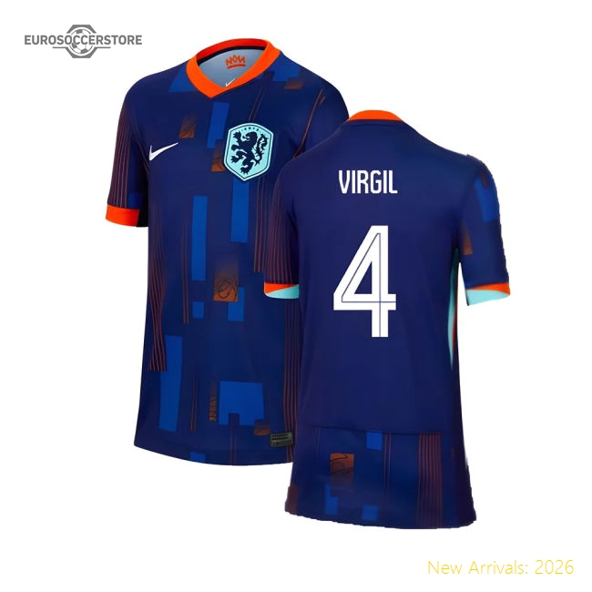 2024-2025 Netherlands Away Shirt (Kids) (Virgil 4)-Football Jersey Hub