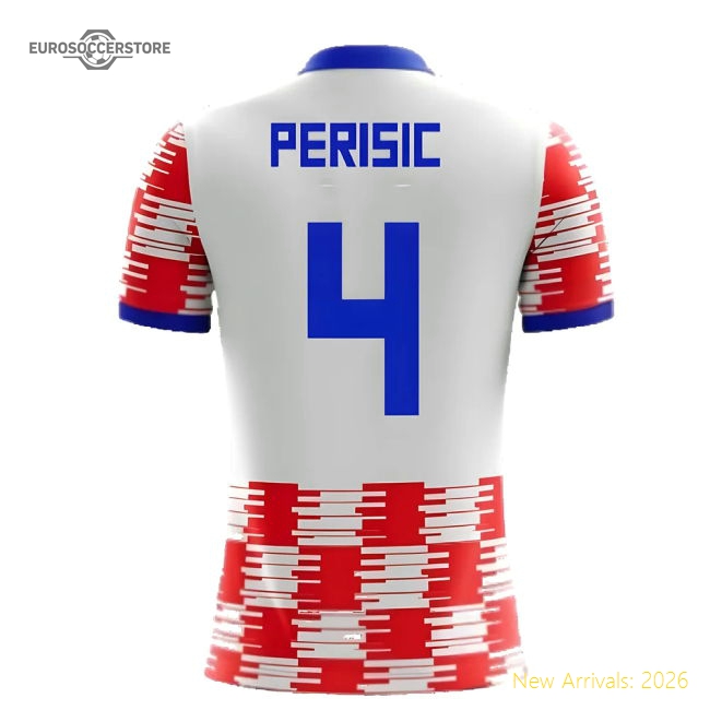 2025-2026 Croatia Home Concept Shirt (Perisic 4)-Football Jersey Hub