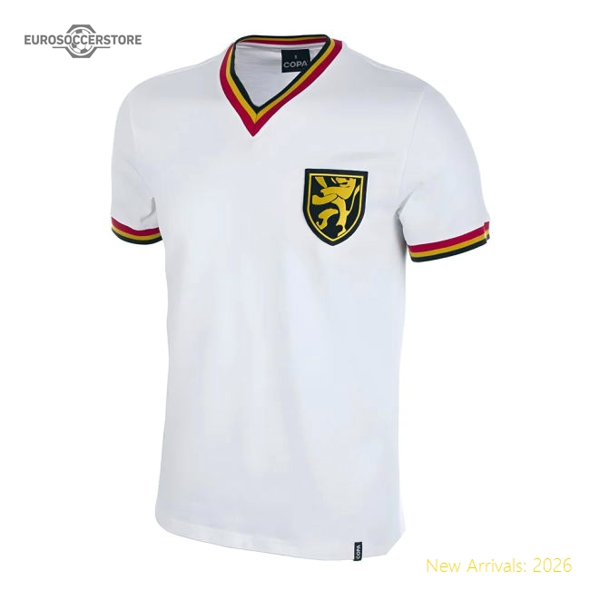 Belgium Away 1970's Short Sleeve Retro Football Shirt-Football Jersey Hub