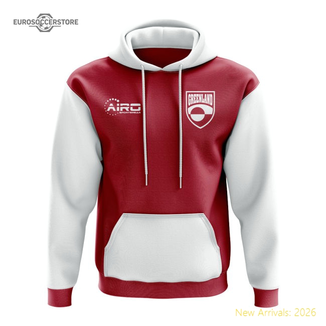 Greenland Concept Country Football Hoody (Red)-Football Jersey Hub
