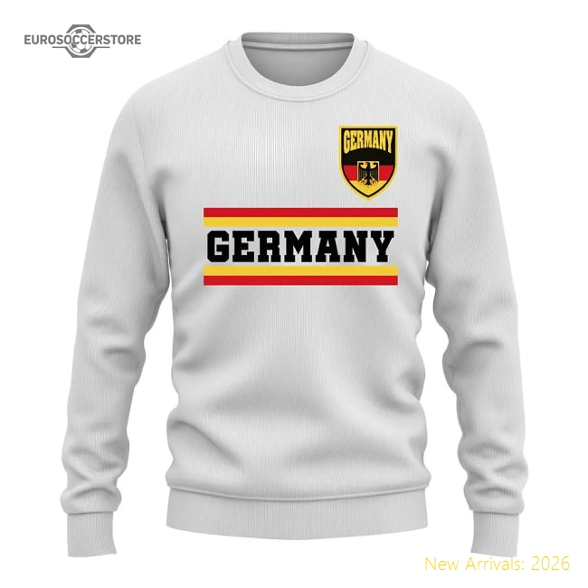 Germany Core Country Sweatshirt (White)-Football Jersey Hub