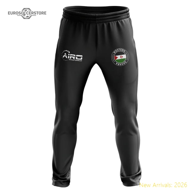 Western Sahara Concept Football Training Pants (Black)-Football Jersey Hub