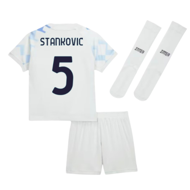 2025-2026 Inter Milan Away Mini Kit (Stankovic 5)-Football Jersey Hub