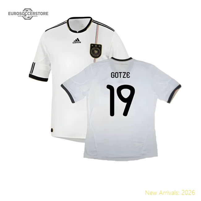 Germany 2010-11 Home Shirt ((Excellent) XL) (GOTZE 19)-Football Jersey Hub