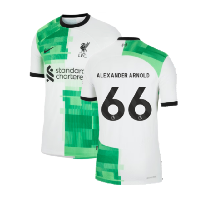 2023-2024 Liverpool Away Authentic Shirt (Alexander Arnold 66)-Football Jersey Hub