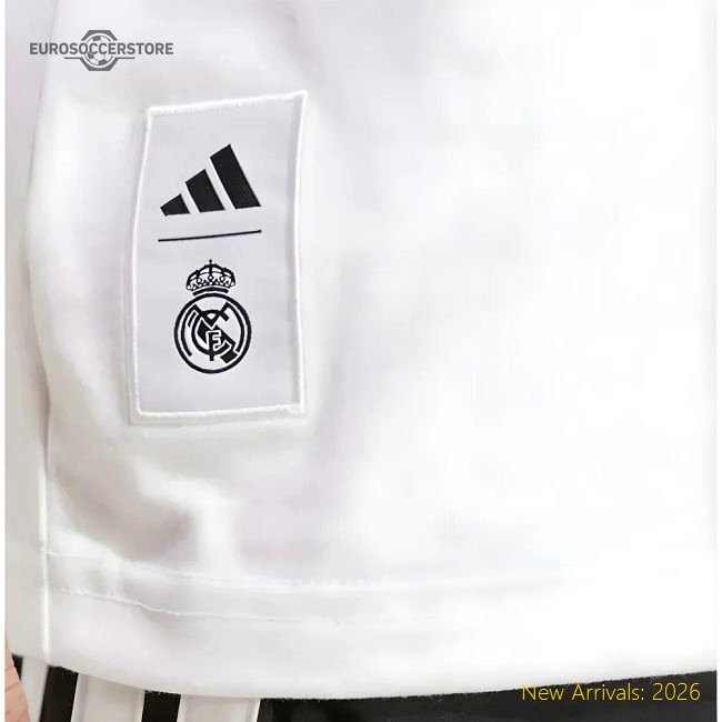 2025-2026 Real Madrid Seasonal Graphic Tee (White) (Benzema 9)-Football Jersey Hub