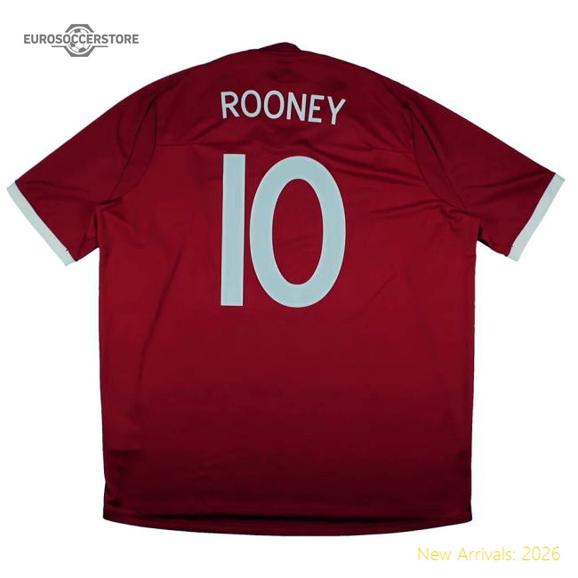 England 2010-11 Away Shirt (3XL) Rooney #10 (Mint)-Football Jersey Hub