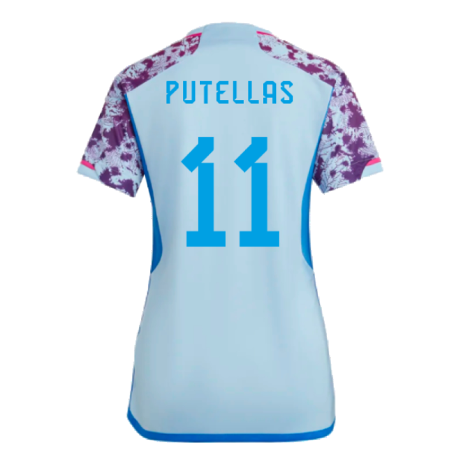2023-2024 Spain Away Shirt (Ladies) (Putellas 11)-Football Jersey Hub