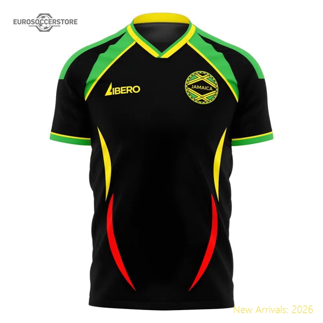 Jamaica 2006 Style Away Concept Shirt (Libero) (Your Name)-Football Jersey Hub