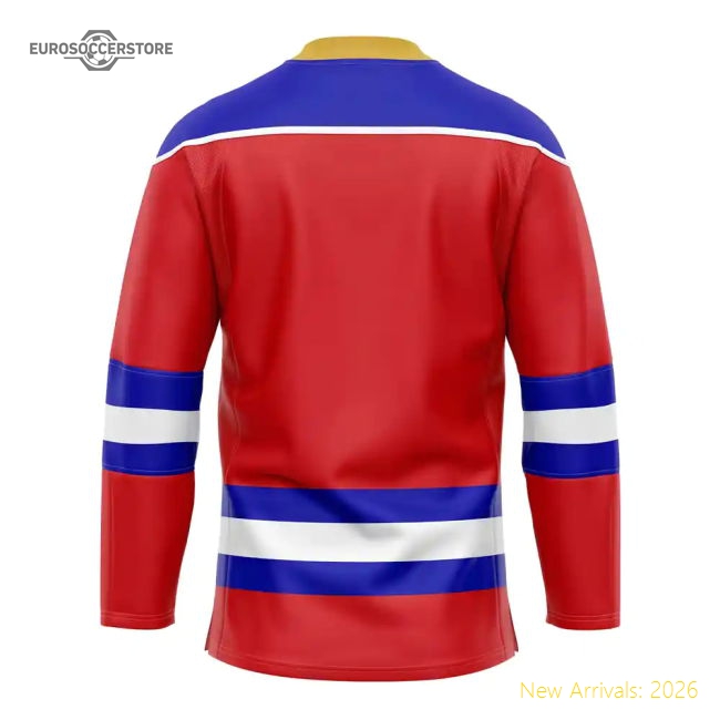 Russia Home Ice Hockey Shirt-Football Jersey Hub