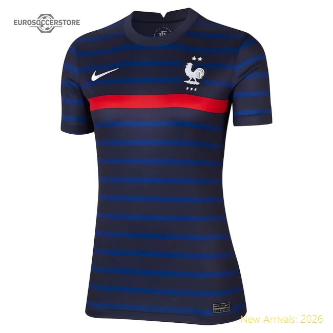 2020-2021 France Home Nike Womens Shirt-Football Jersey Hub