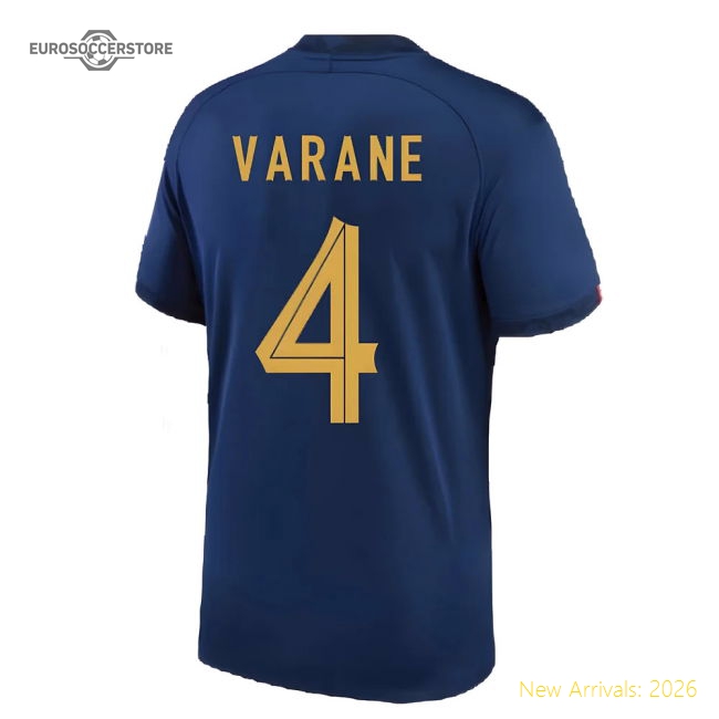 2022-2023 France Home Shirt (VARANE 4)-Football Jersey Hub