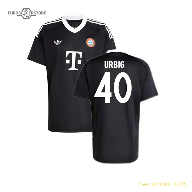 2024-2025 Bayern Munich Third Goalkeeper Shirt (Black) (Urbig 40)-Football Jersey Hub