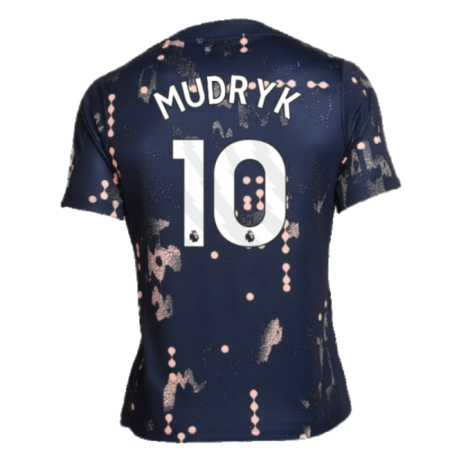 2024-2025 Chelsea Academy Pro Pre-Match Shirt (Obsidian) (Mudryk 10)-Football Jersey Hub