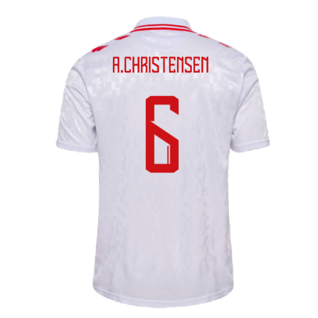 2024-2025 Denmark Away Shirt (A.Christensen 6)-Football Jersey Hub