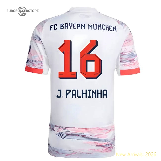 2025-2026 Bayern Munich Away Shirt (J. Palhinha 16)-Football Jersey Hub
