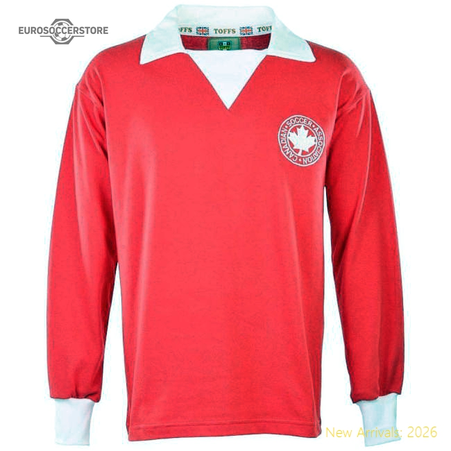 Canada 1970s Retro Football Shirt-Football Jersey Hub