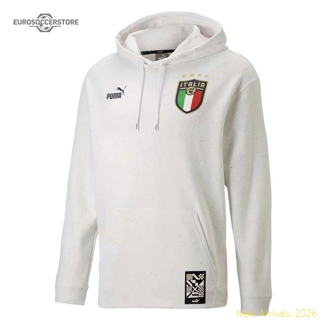 2022-2023 Italy FtblCulture Hoody (White Heather)-Football Jersey Hub