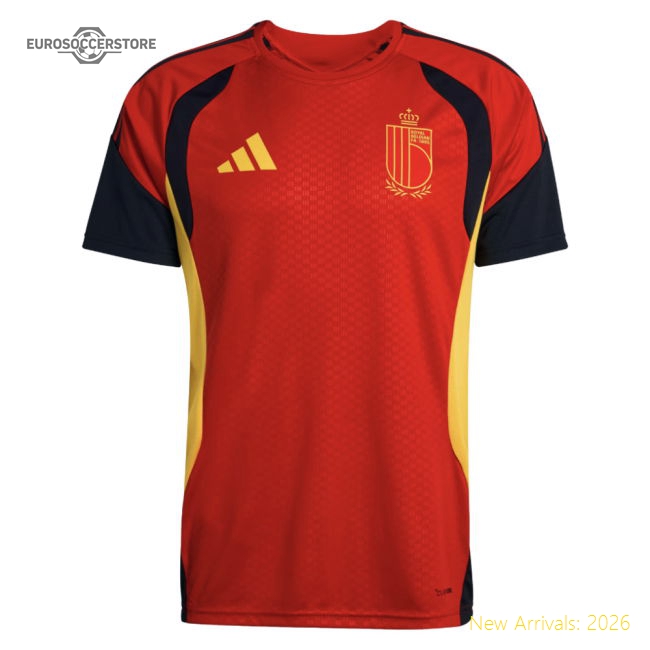 2026-2027 Belgium Training Jersey (Red) (E.Hazard 10)-Football Jersey Hub